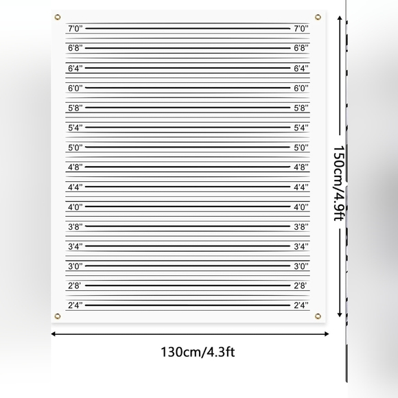 Crime Theme Party decorations: Mugshot background, crime scene tape, photo props - Picture 2 of 7